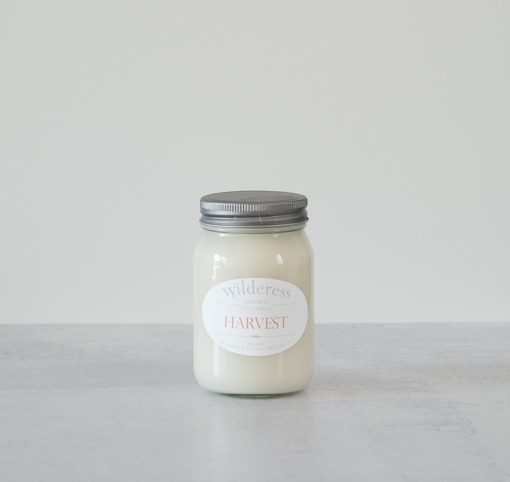 Mini Mason Jar Candle - Harvest Scents, Fall Candle